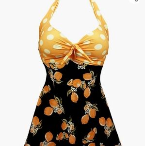🍊50's style pin up swim suit